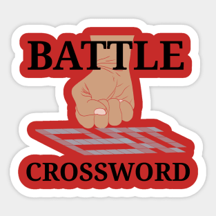 Battle crossword Sticker